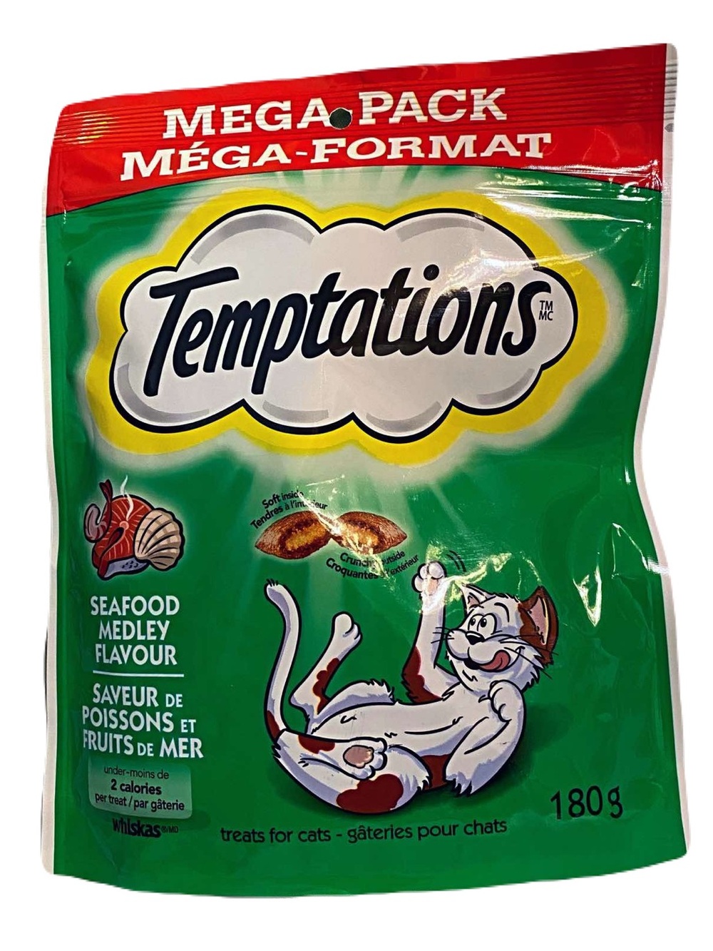 🆕 Temptations Seafood Medley Cat Treats - Green